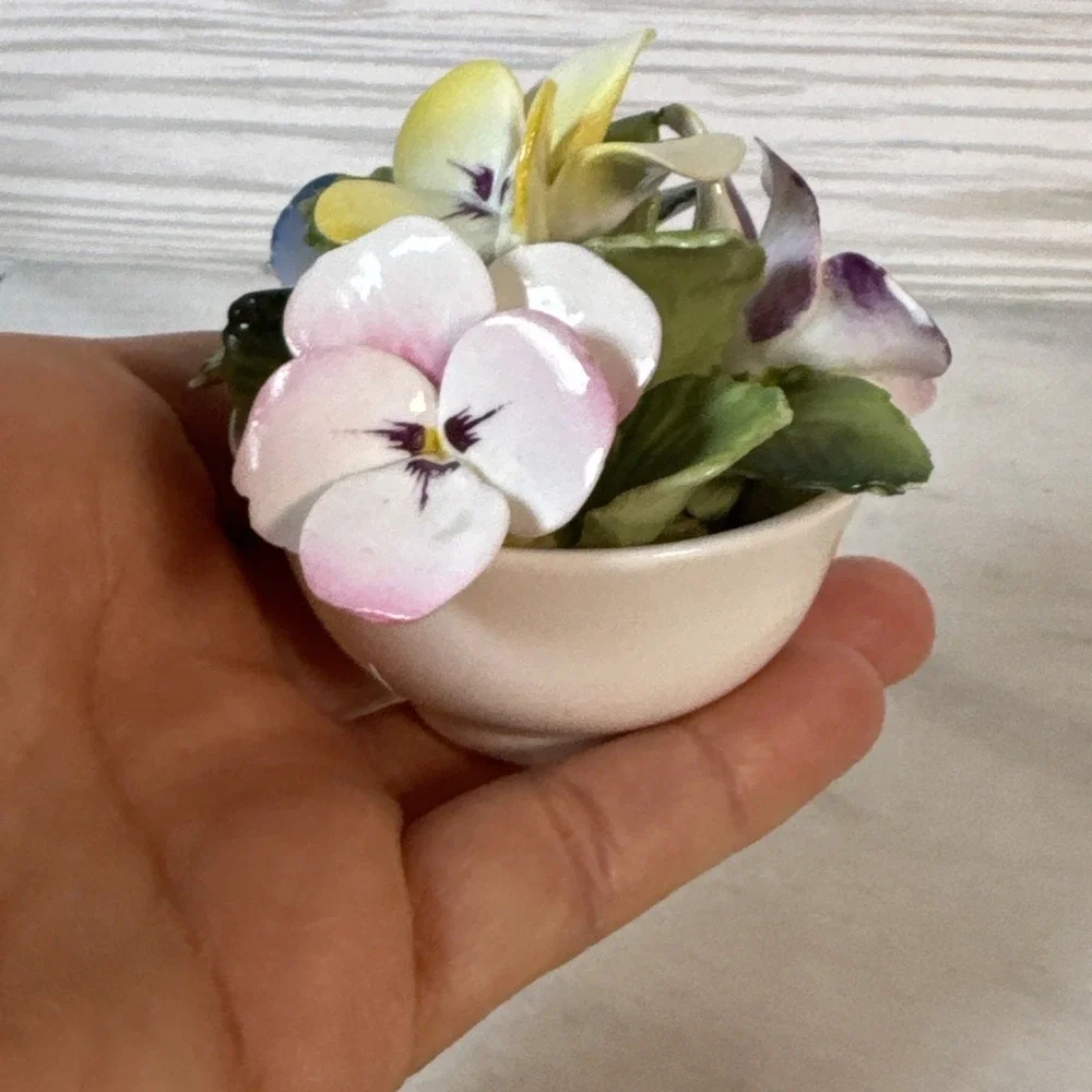 Vintage Coalport Bone China Flower Bouquet Vase Bowl Made In England 2.5